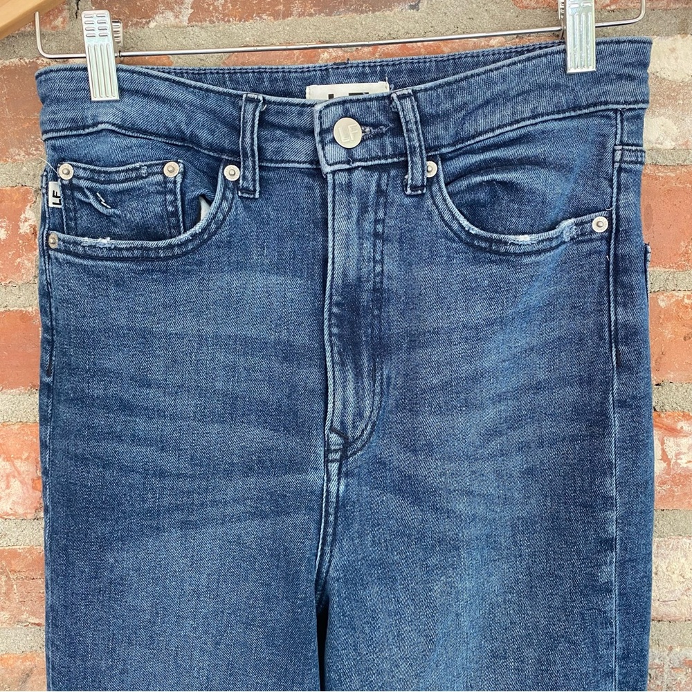 Lovers and Friends Greyson Ultra High Rise Slim Boot Jeans 27 - Picture 3 of 9